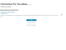 Tablet Screenshot of info4uabout.com